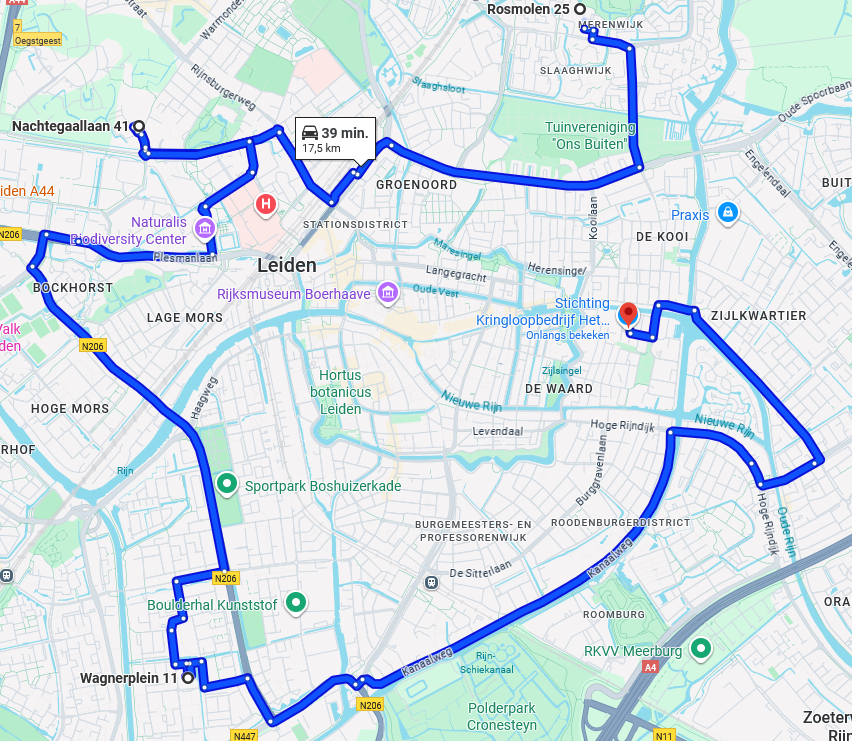 Kaartje 4 locaties